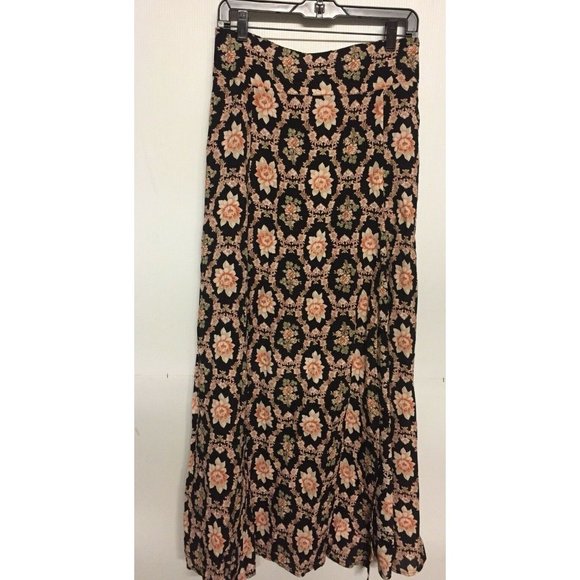 Flynn Skye Black Floral Rara Maxi Skirt M NWOT - Picture 3 of 14